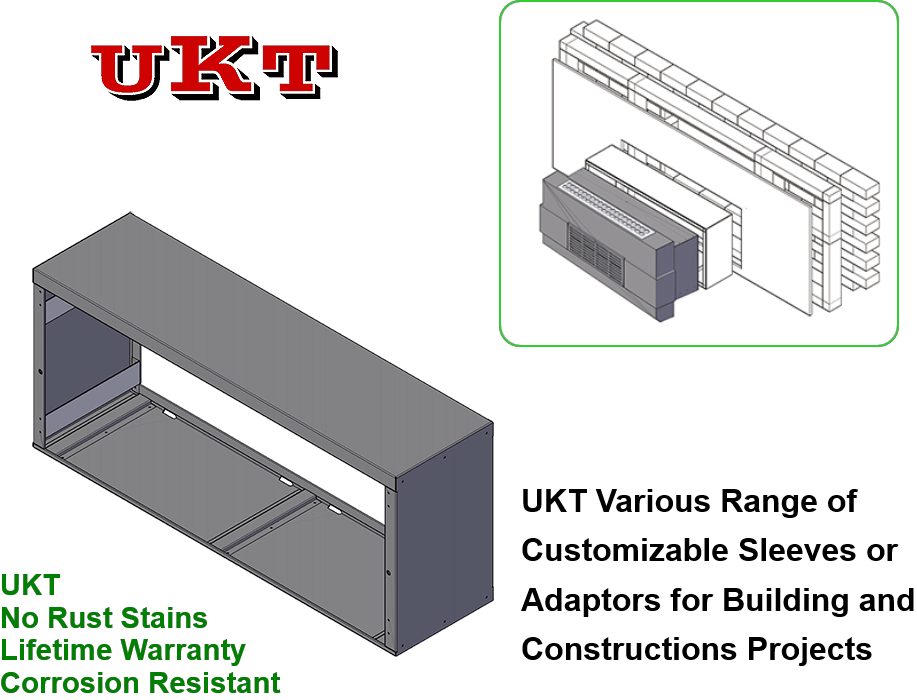 UKT Various Range of Customizable Sleeves or Adaptors for Building and Constructions Projects